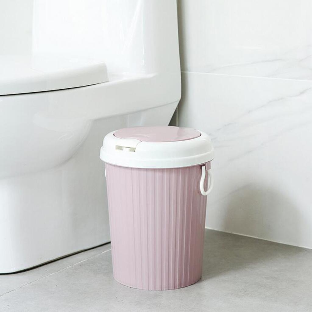 Pink Wastebasket Bathroom Trash Can Shabby Chic Trash Bin