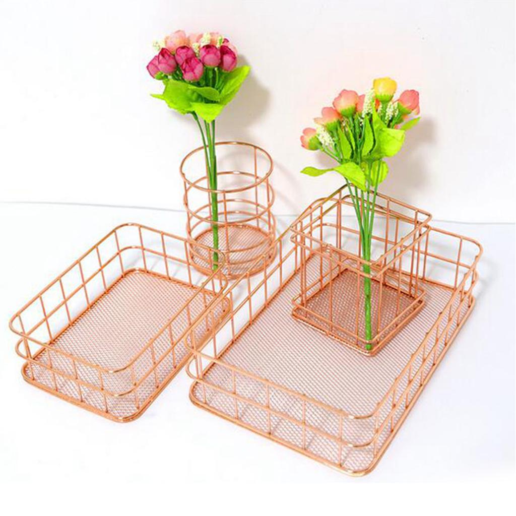 Desktop Countertop Organizer Makeup Gardern Wire Storage ...