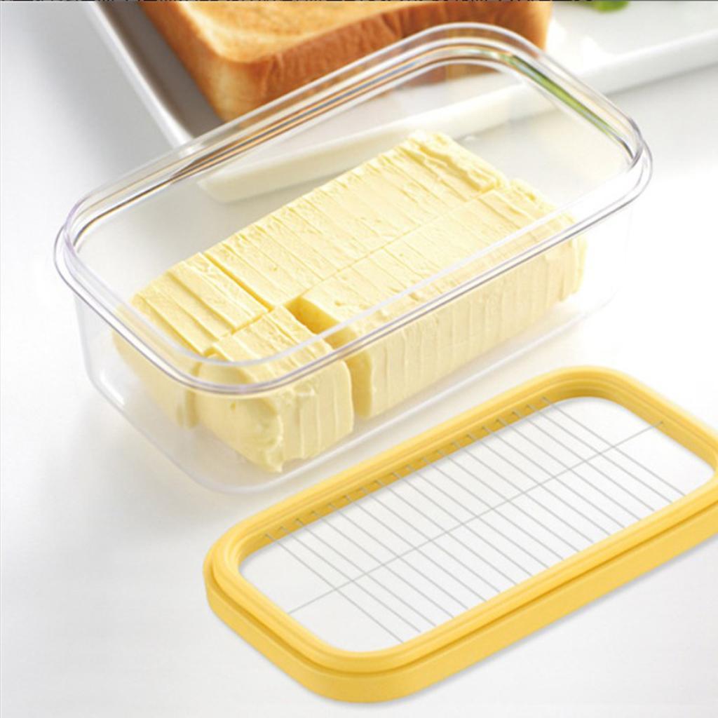 Butter Keeper with Slicer Cutter Storage Container Double Layer