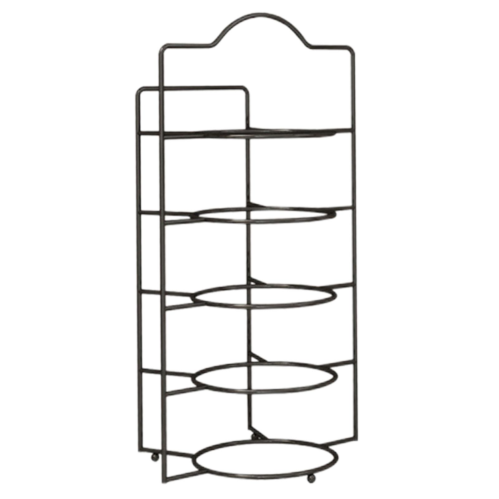 Kitchen Desktop Wall Mounted Plate Rack Stackable for Household  5 Layers