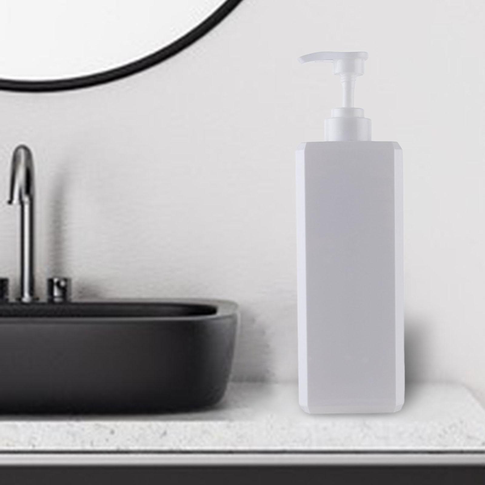 Simple Soap Dispenser Bottle Shower Bottle Pump 1000ml white