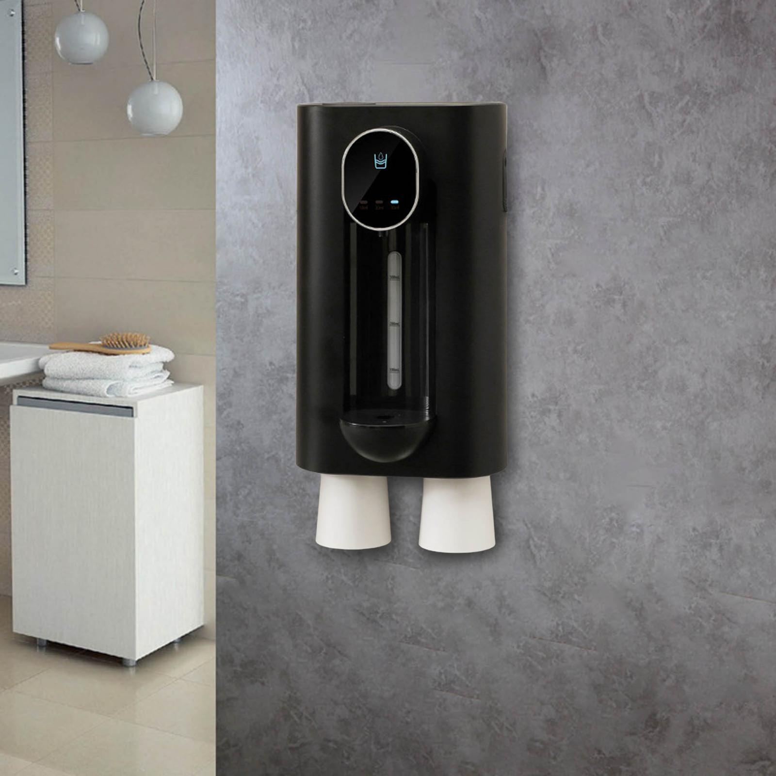 Automatic Mouthwash Dispenser Induction Mouthwash Machine for Bathroom Hotel black