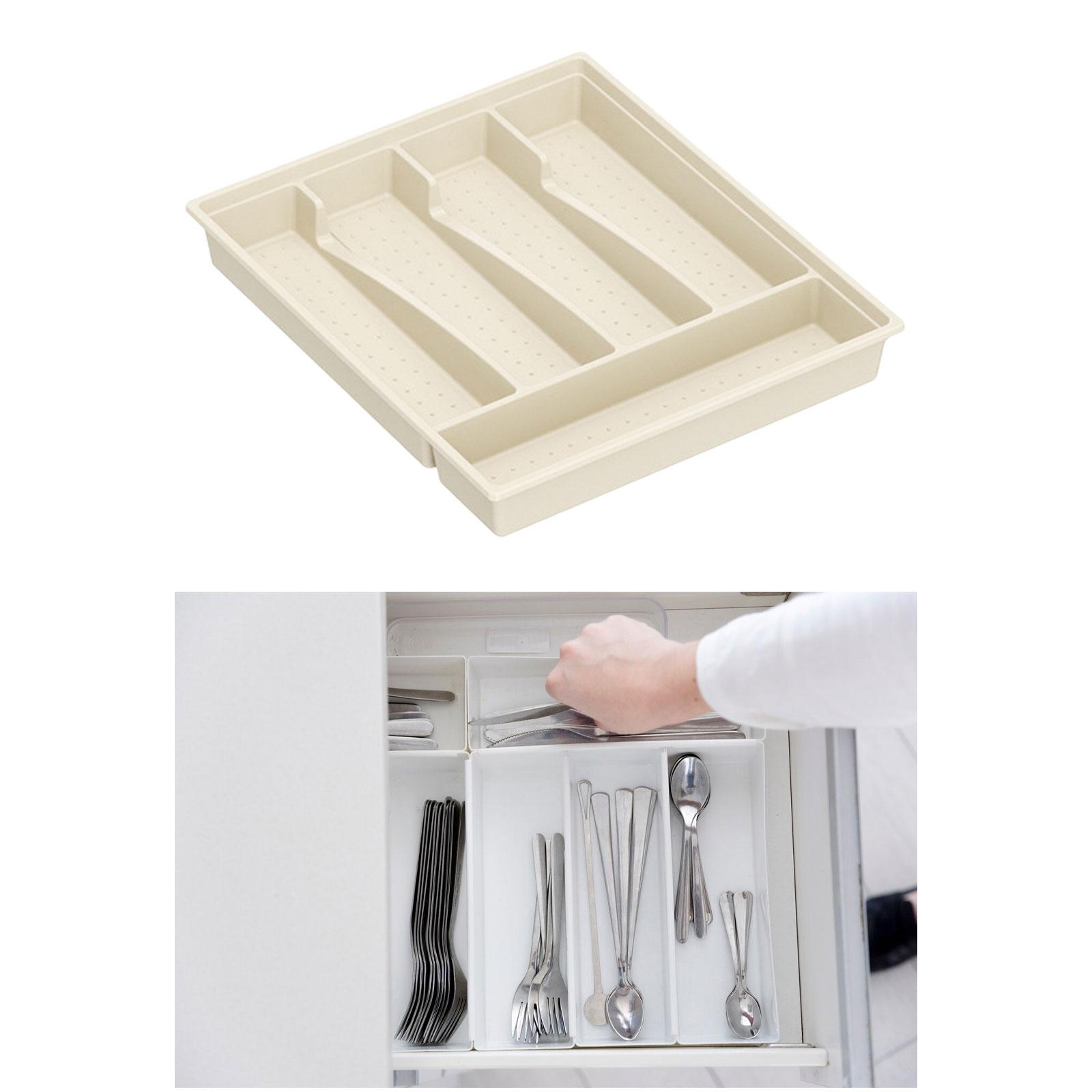 Cutlery Silverware Tray Dining Essentials Duty Heavy Flatware Cutlery Holder White