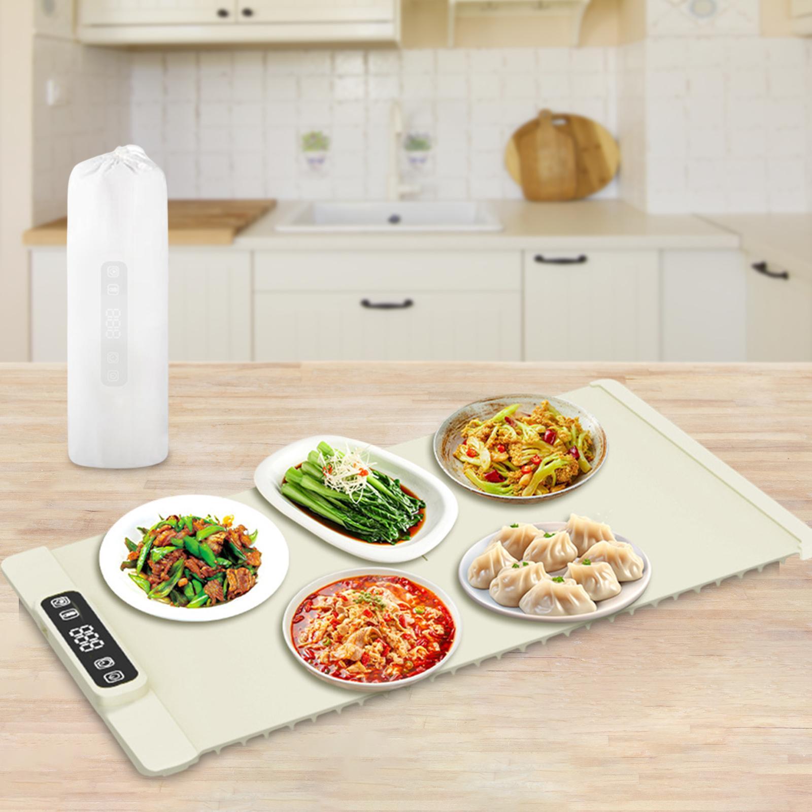 Electric Warming Tray Food Warmer for House Parties Restaurants Housewarming White