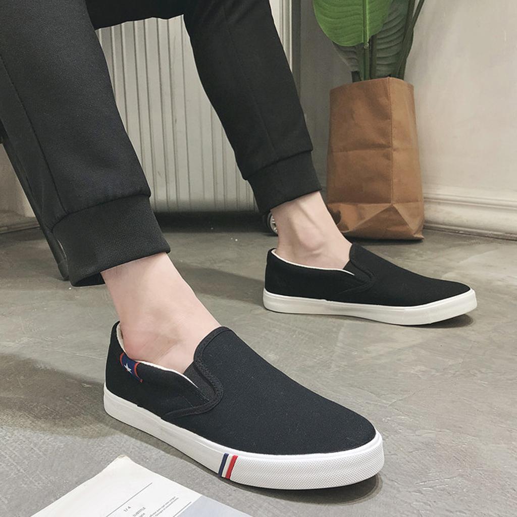 UOMO DONNA SCARPE Sneakers senza lacci di tela Scarpe basse Casual Scarpe  EUR 25,39 - PicClick IT