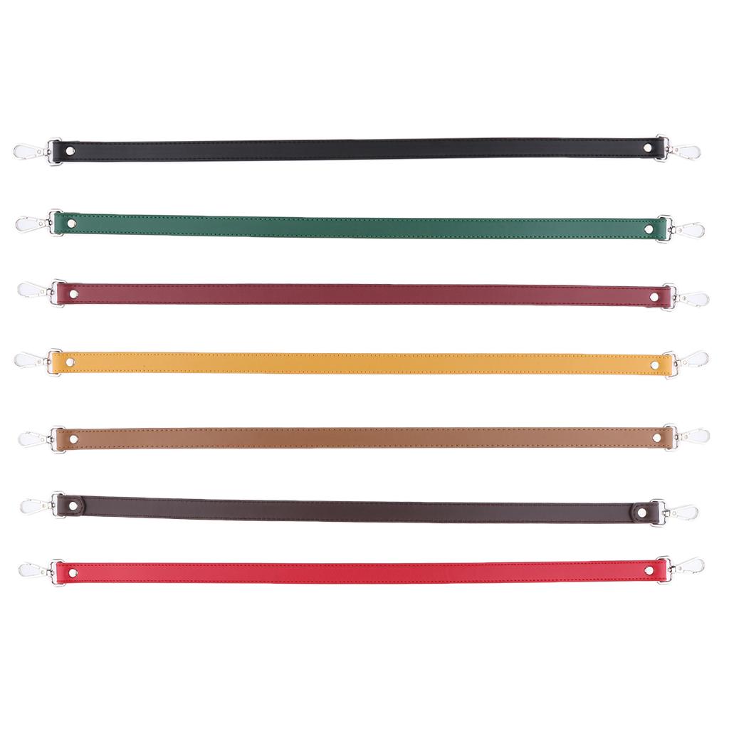 64cm Leather Strap Bag Handle DIY Handbag Replacement Shoulder Strap Black