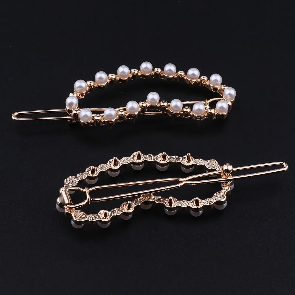 Glitter Heart Shape Hair Clip Barrettes Gold