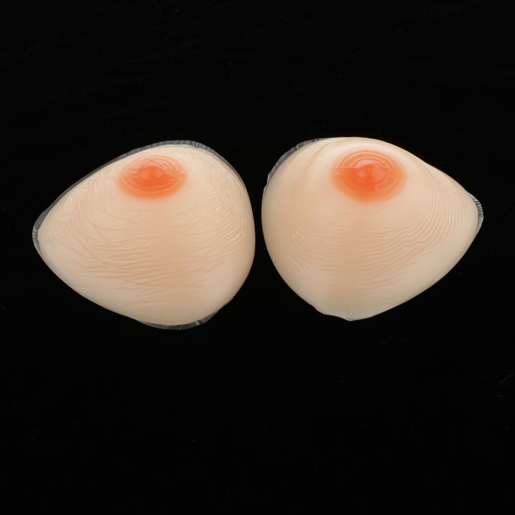 1 Pair Triangle Silicone Breast Forms Mastectomy Prosthesis Bra Inserts 600g