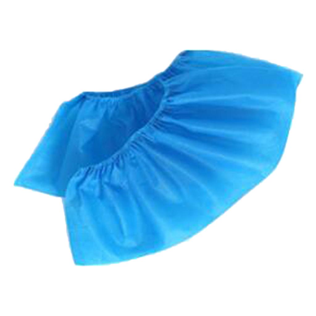 100pcs Disposable Shoe Cover Anti-Slip for Workplace Carpet Dark Blue