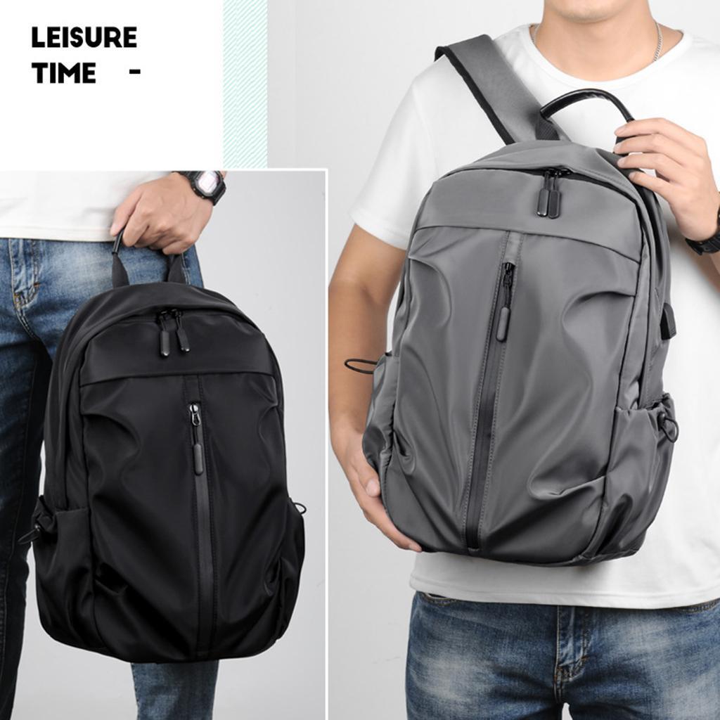 Travel Laptop Backpack Computer Daypack with USB Charging Port Black