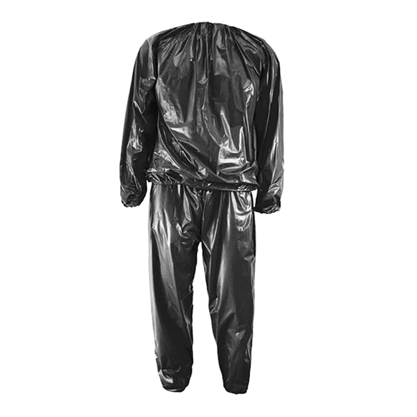 Fitness Sauna Suit Black XXL