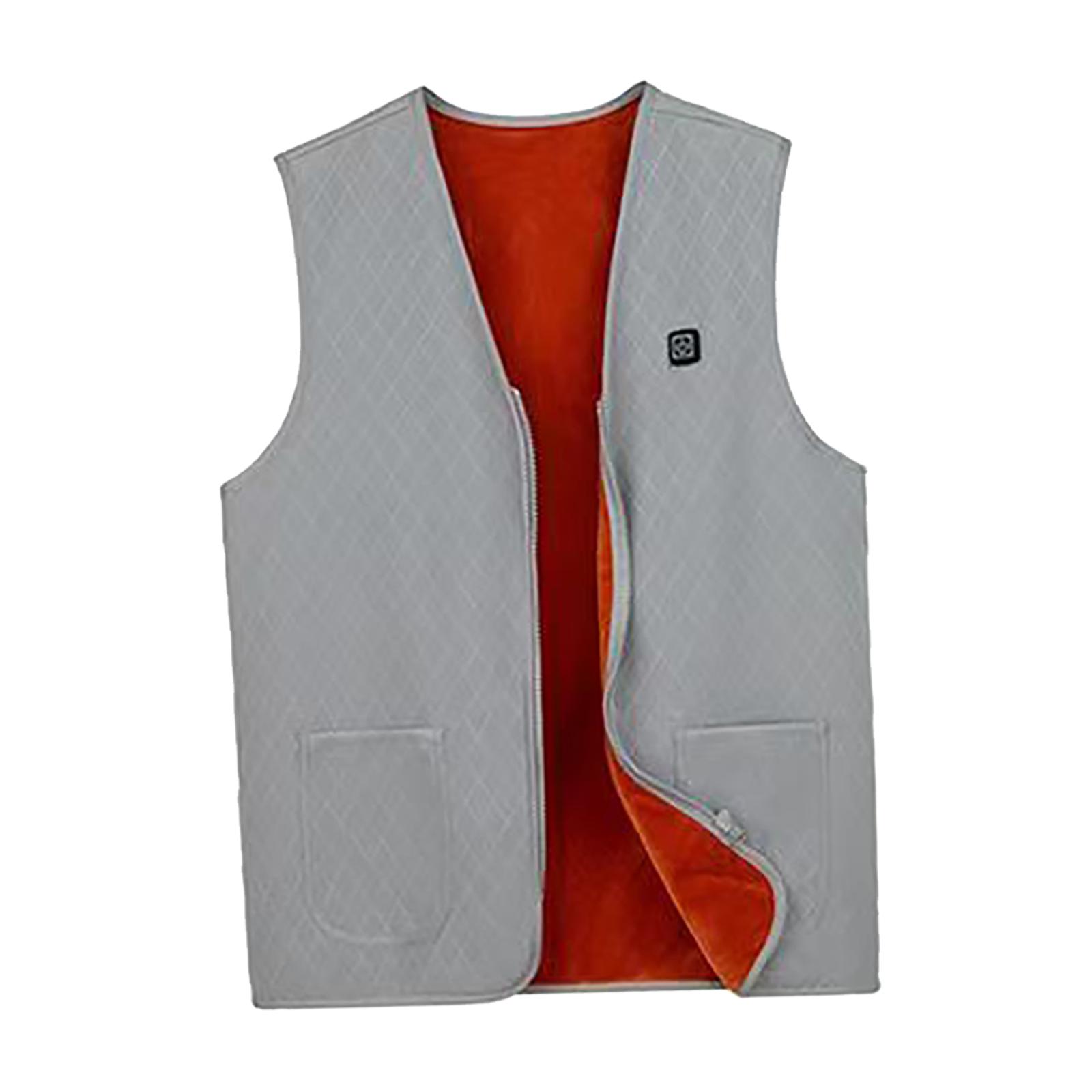 Electric Heated Vest Warm Jacket Heating Waistcoat for Fishing L