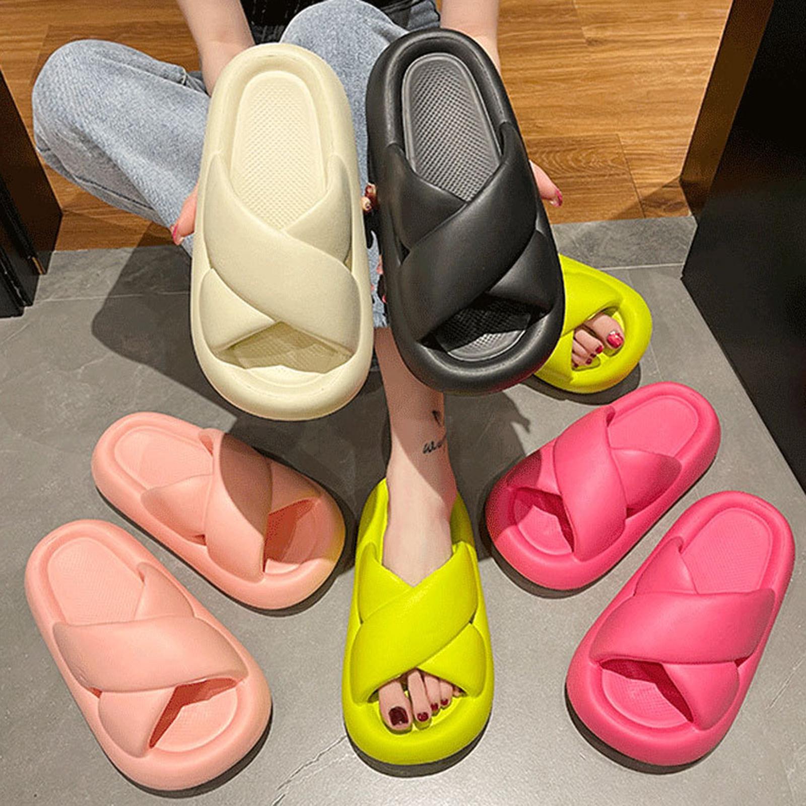 Summer Slippers House Slippers Bathroom Open Toe Sandals Home Thick Sole 36cm to 38cm