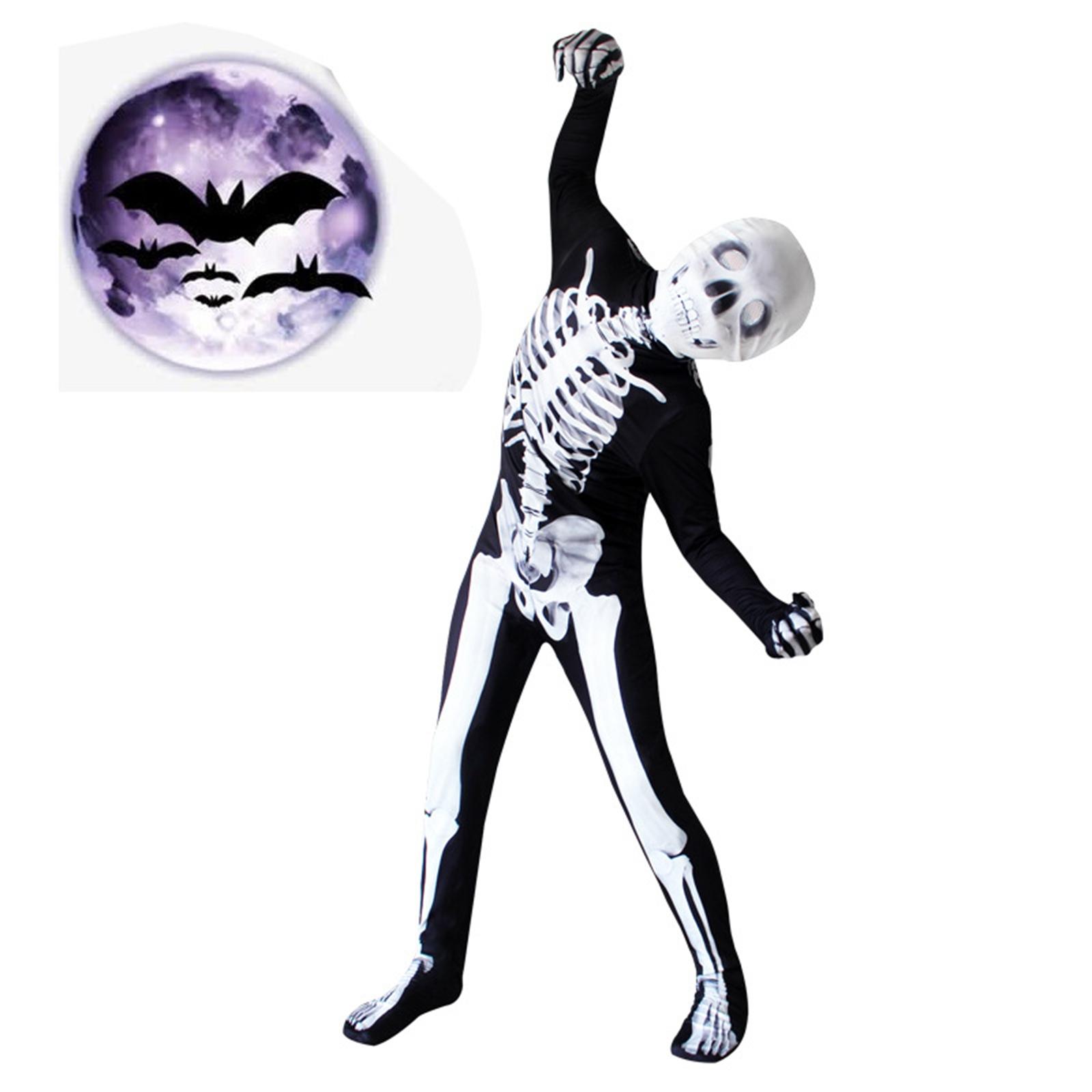 Halloween Kids Skeleton Costume Skelebones Costume for Carnival Cosplay Suit 150