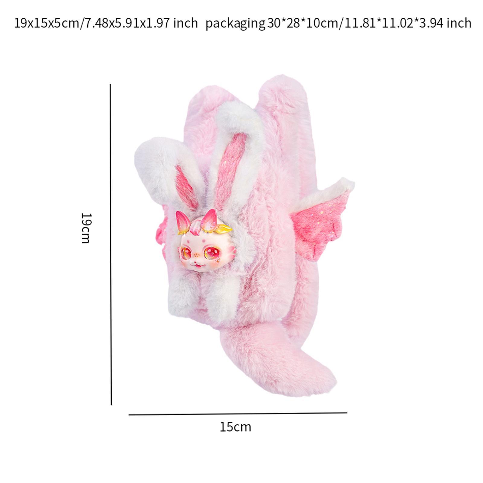 Cartoon Figure Plush Bag Lolita Costume Accessory Casual Lightweight Satchel
