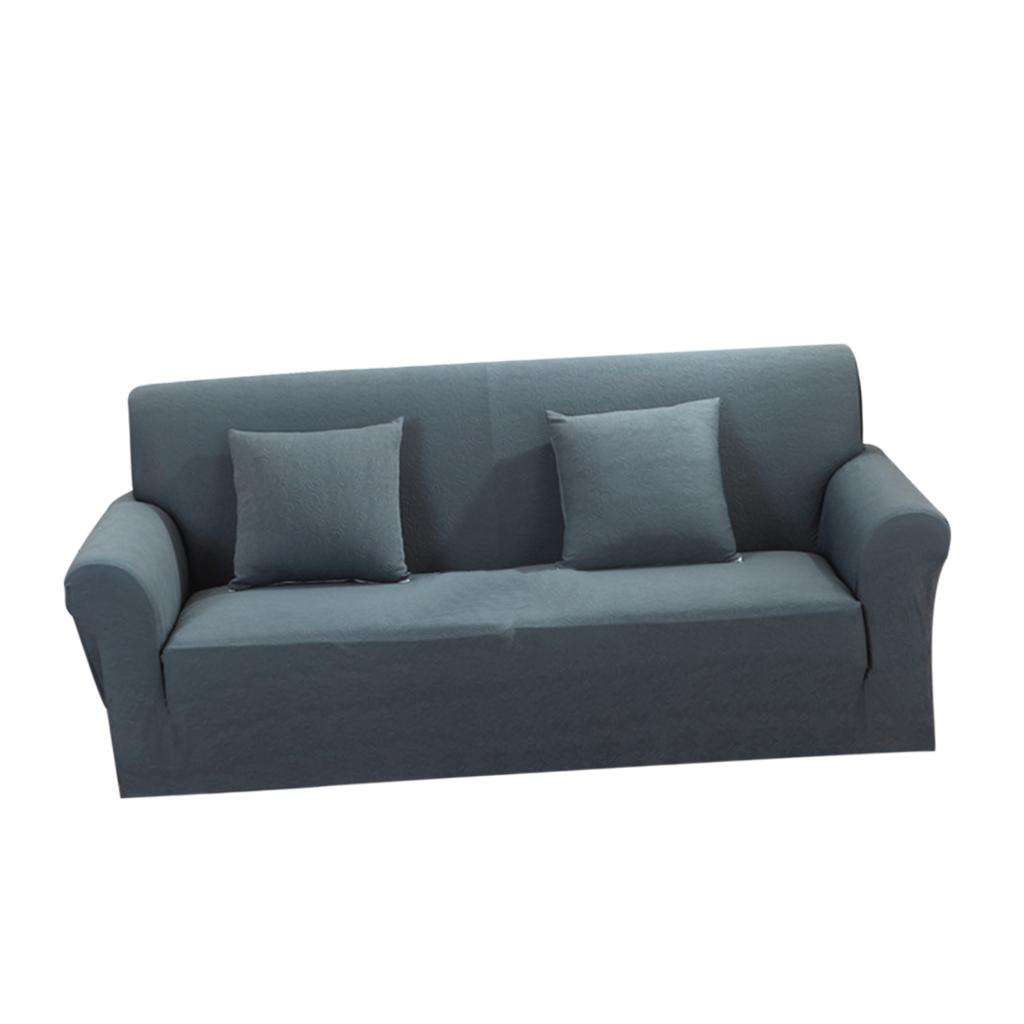 2Seater Sofa Dust Proof Slipcover Elastic Knit Sofa Cover Settee