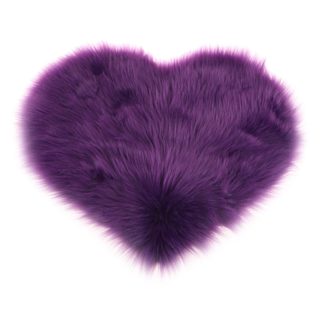 Artificial Wool Soft Plush Sofa Pillow Case Cushion Cover Violet