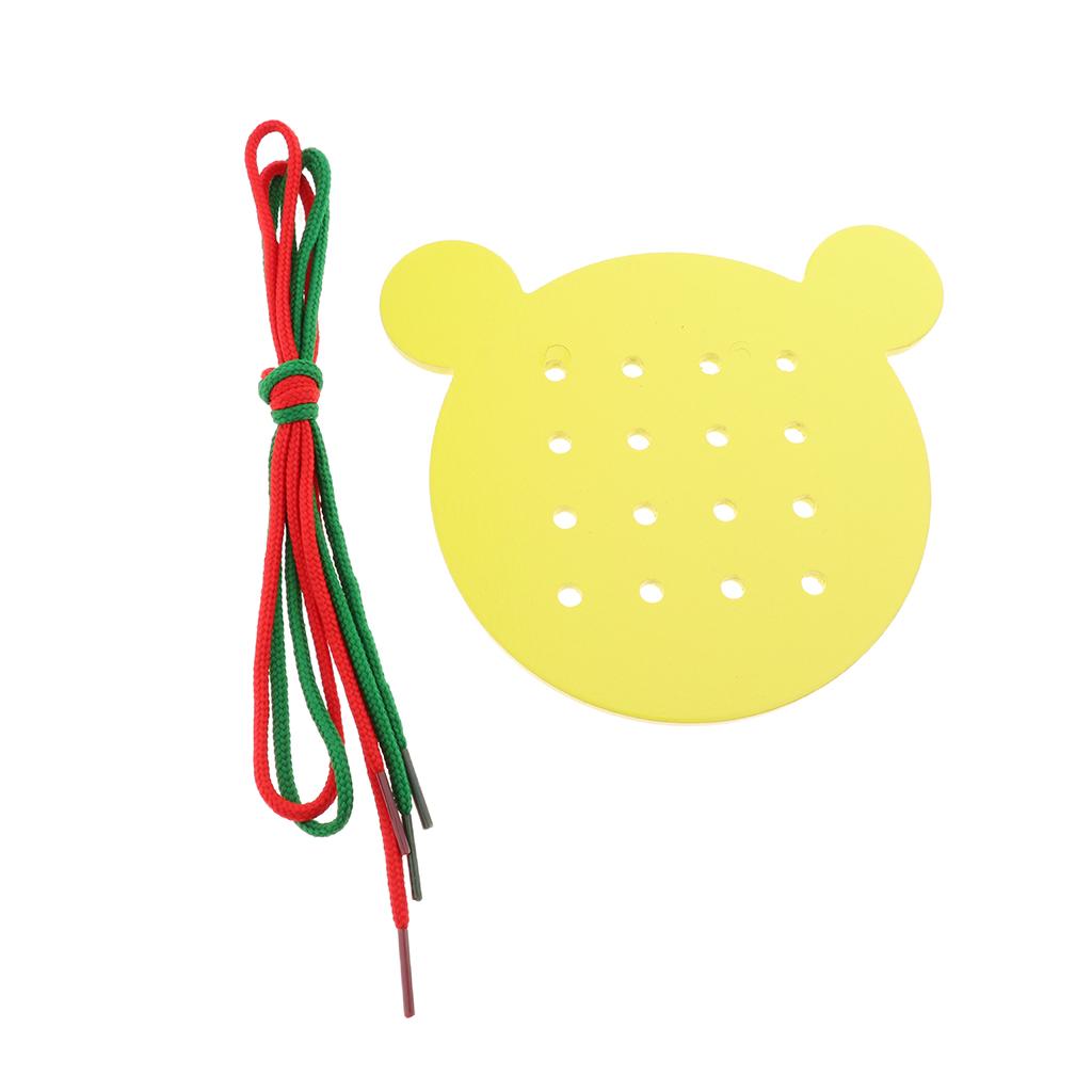 Montessori Wooden Geoboard Early Educational Toy Kids Gift with Rubber Band