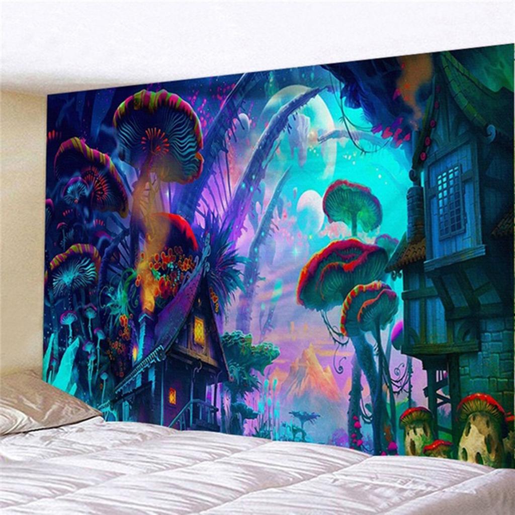 Magic Style 3D Printed Wall Hanging Tapestry Window Curtains 95 x 73cm