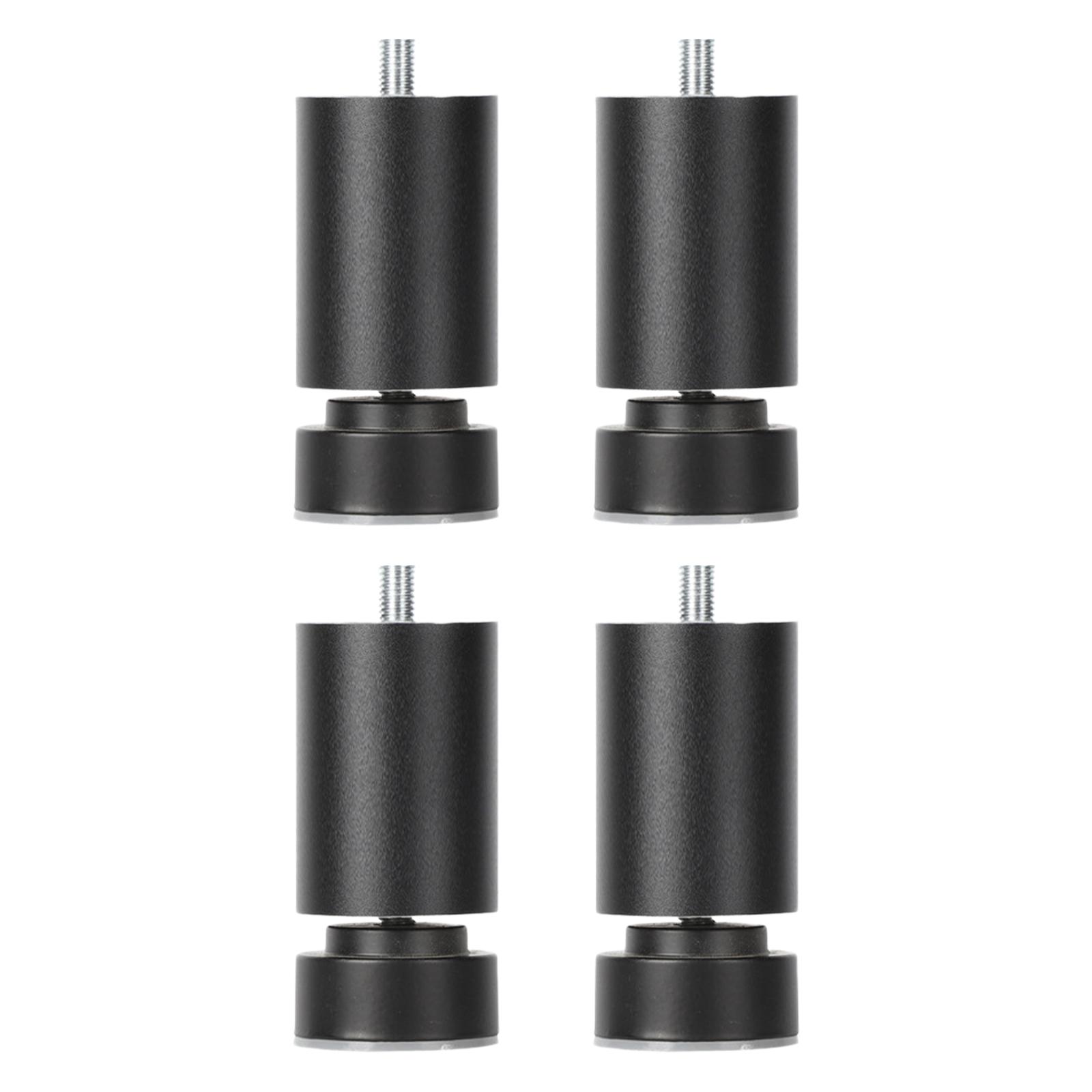 Bed Frame Legs M10 4x 15cm Black