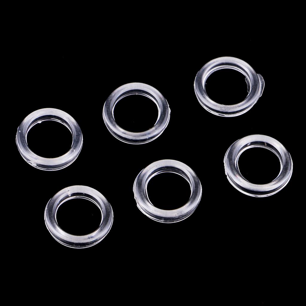 10 Sets Clear Bra Strap Sliders & O-Rings - Adjustable Clip For Headband & Bras 10 thumbnail image