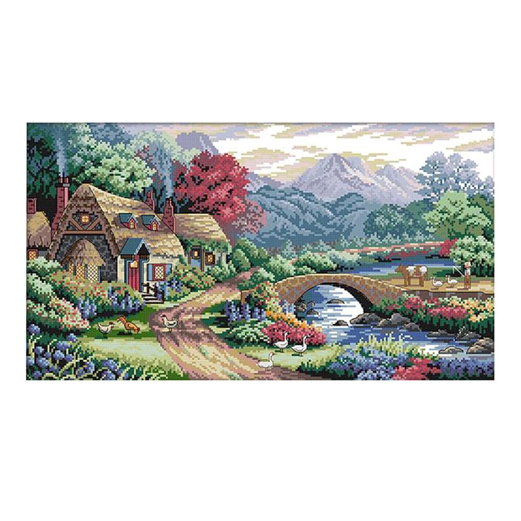 Cross Stitch Kit Farm Scene