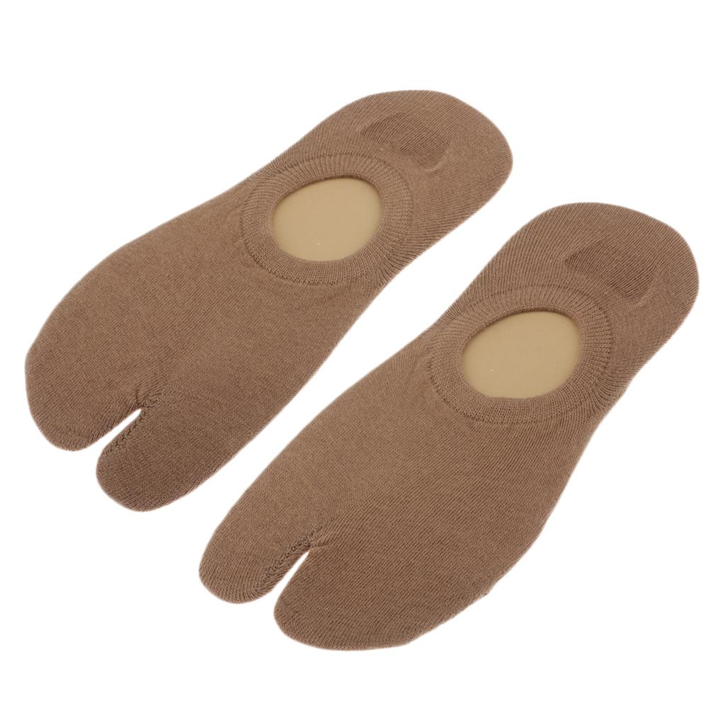 3 Pair Men Women Tabi Socks Split Two Toe Japanese Kimono Sandal Split Toe Geta Socks
