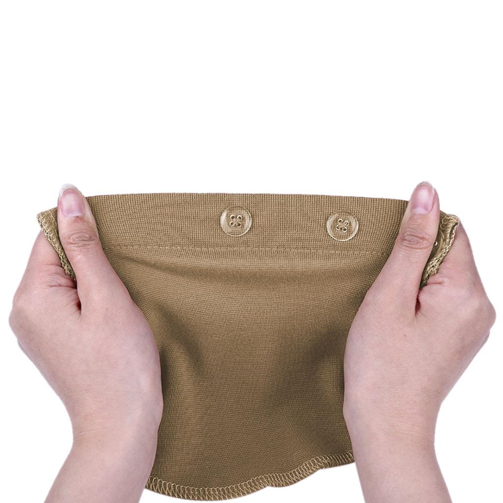 Maternity Pregnancy Adjustable Waist Extender Elastic Extender Pads Khaki