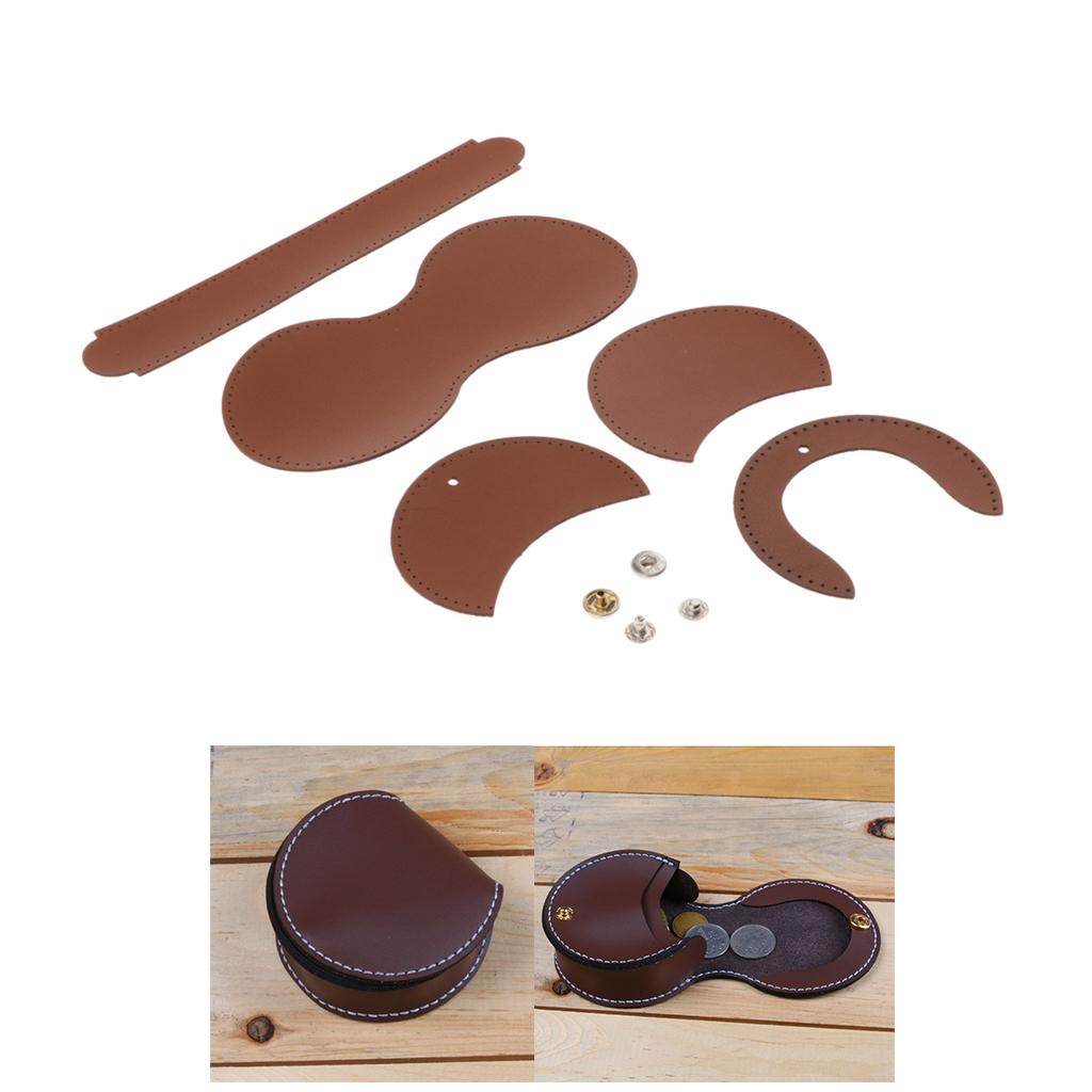 Leather Coin Purse Making Craft Kit Brown