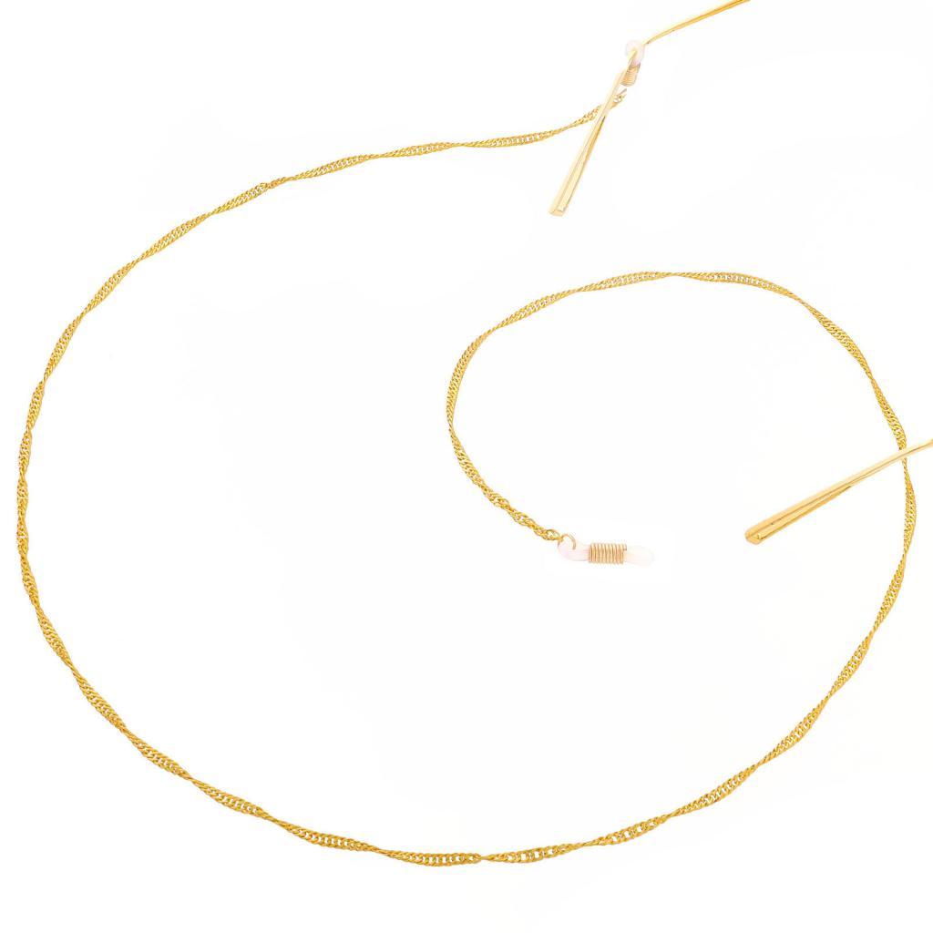 Stainless Steel Eyeglass Sunglasses Holder Cord Glasses Chain Gold