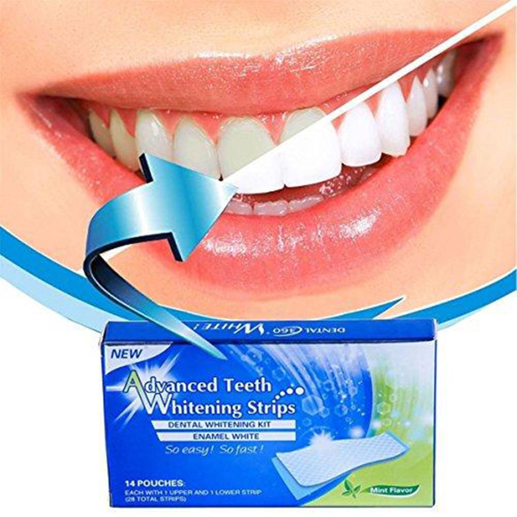 14x Professional Teeth Whitening Strip Instant Tooth Bleaching Stain Remover