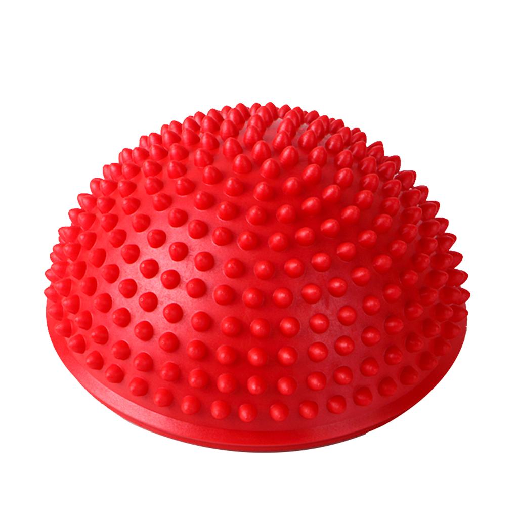 Semi-Circular Durian Ball Inflatable Yoga Balls Fitness Balance Ball Red