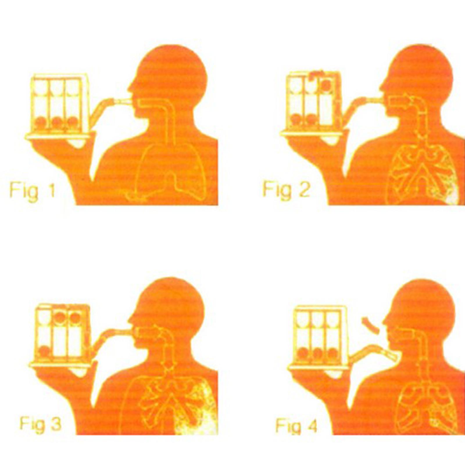 Breathing Exerciser Trainer Spirometer Detachable 3 Ball for Test Children