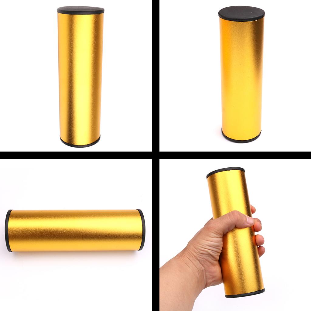 Metal Cylinder Sand Shaker Rhythm Hand Percussion Instrument 160mm