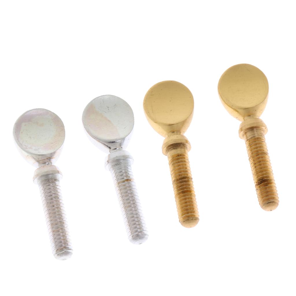 4x2x Saxophone Neck Screw Ligature Clip Screw for Woodwind Instrument Gold