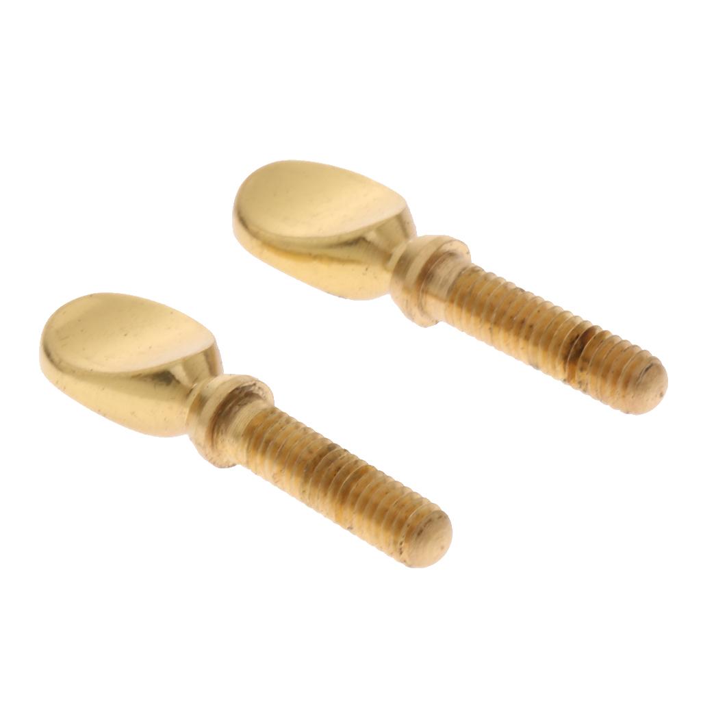 2x Saxophone Neck Screw Ligature Clip Screw for Woodwind Instrument Gold