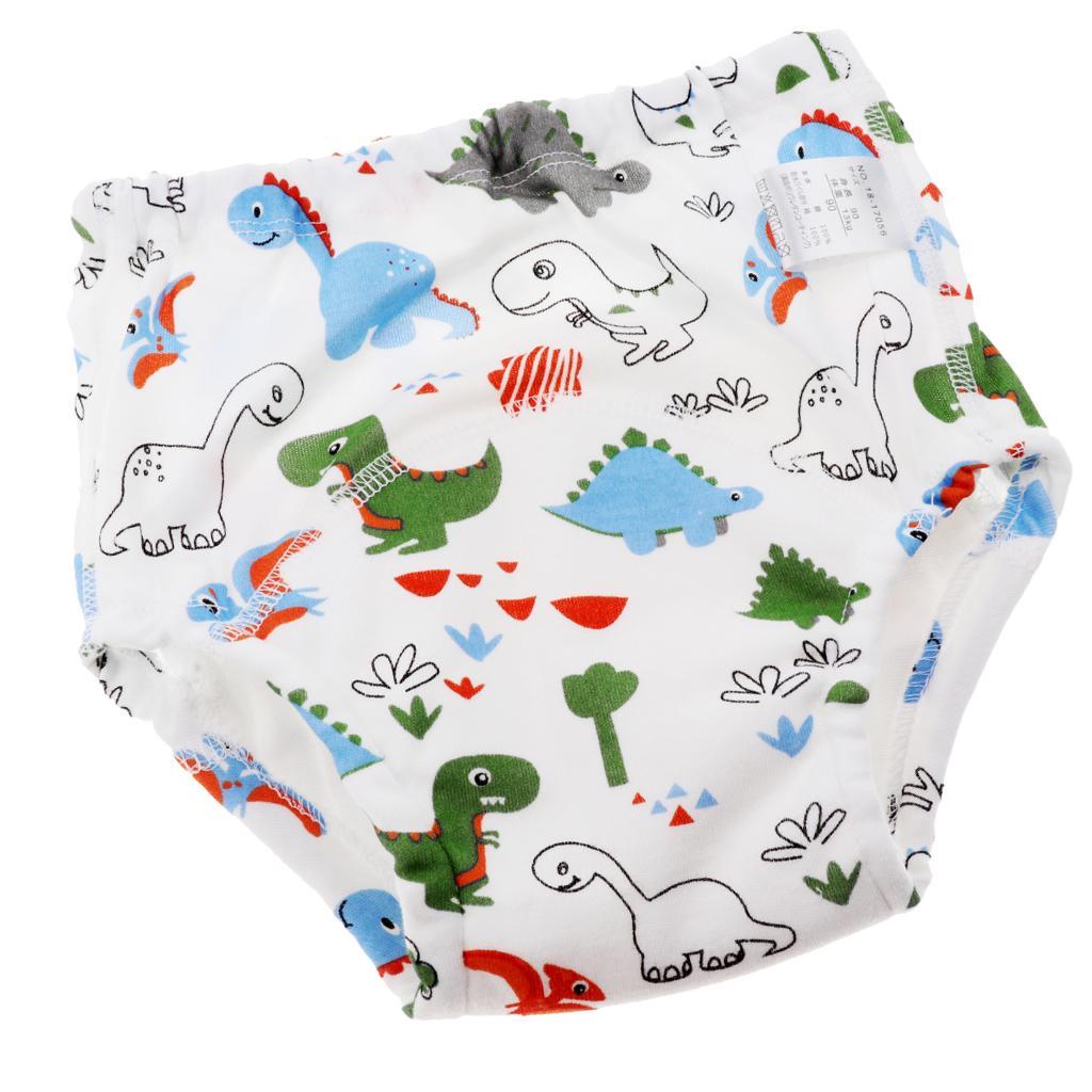 Baby Training Pants Learning Pants Washable Diapers S (80cm) Dinosaur