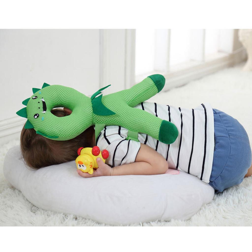 Baby Head Protector Safety Pad Cushion Kids Back Protection Green Dinosaur