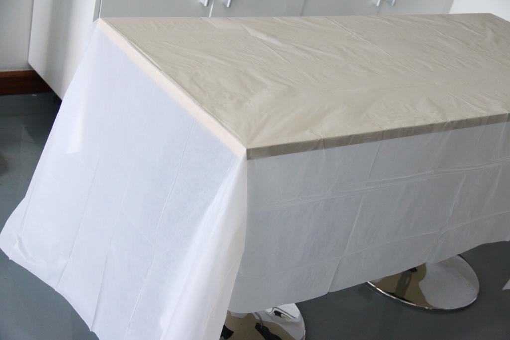 Rectangular Table Cover Over Banquet Party Wedding Tablecloth Beige