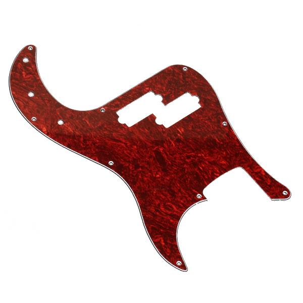 Red Tortoise Shell Pickguard 3 Ply For Bass PB
