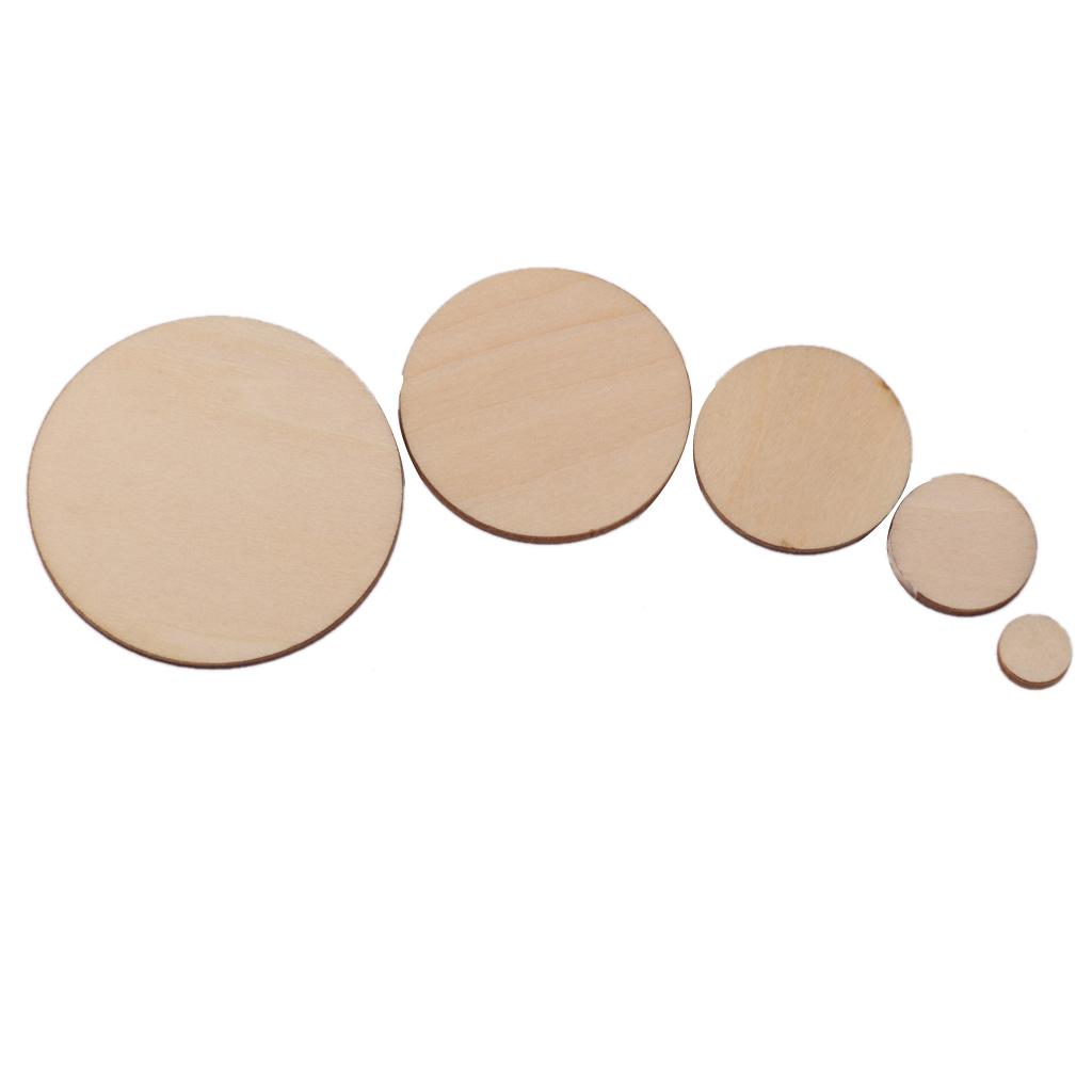 150pcs WOODEN PLAIN CIRCLE ROUND EMBELLISHMENTS DIY CRAFT CARD MAKING 40x3mm