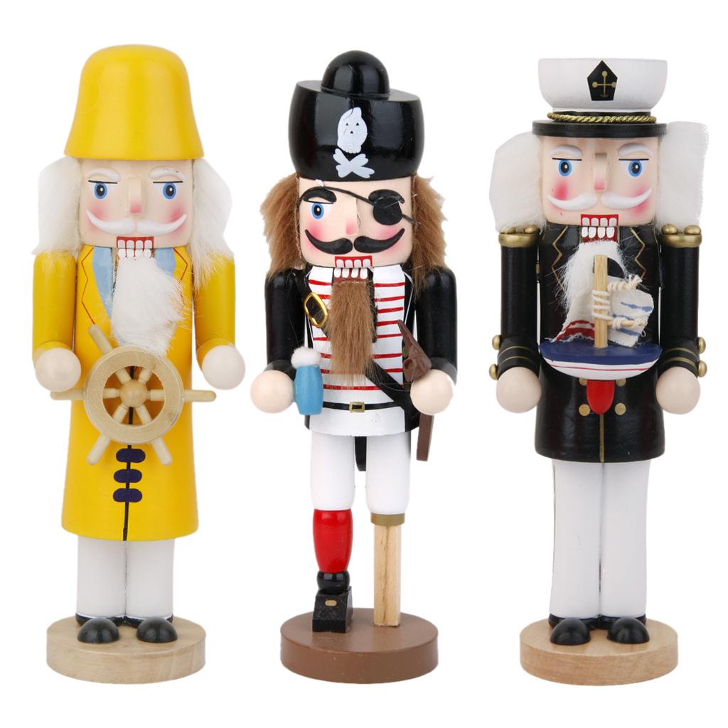 Nutcracker Helmsman Wooden Statue 26cm