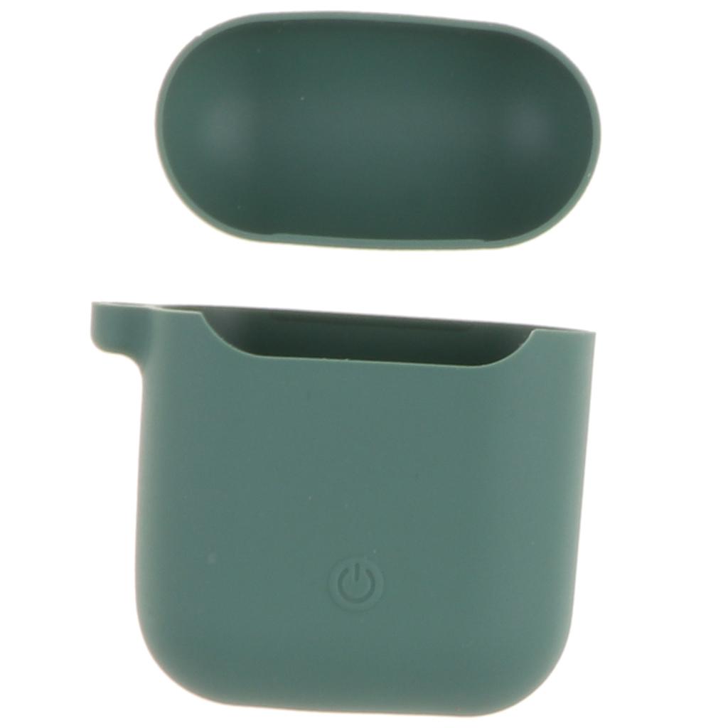 Silicone Case Shockproof Protective Cover Skin For Apple AirPods Army Green