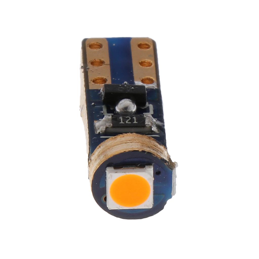 6x2 Pieces T5 12V Dashboard Instrument Reading Gauge Panel Light Yellow