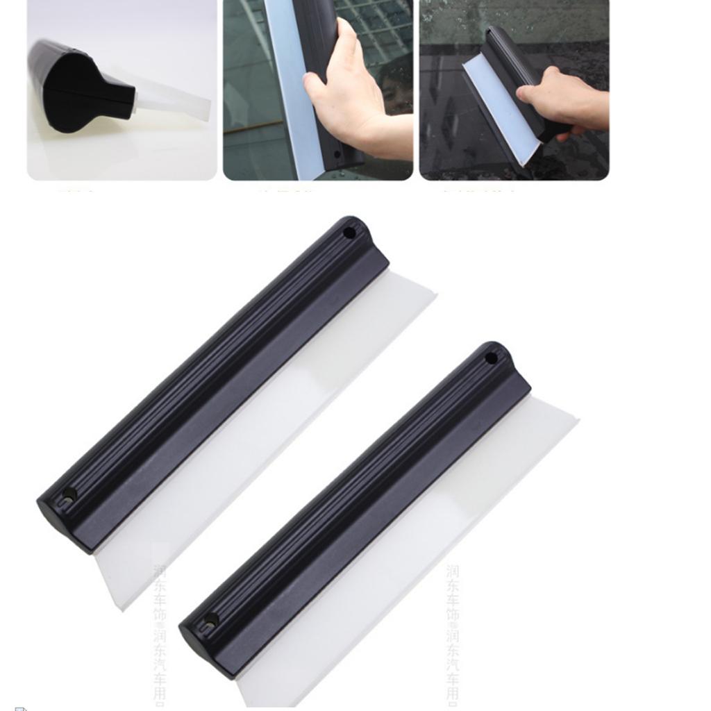 Bathroom Shower Squeegee Silicone Water Blade for Car Vehicle Windshield Home Window Washing Cleaning