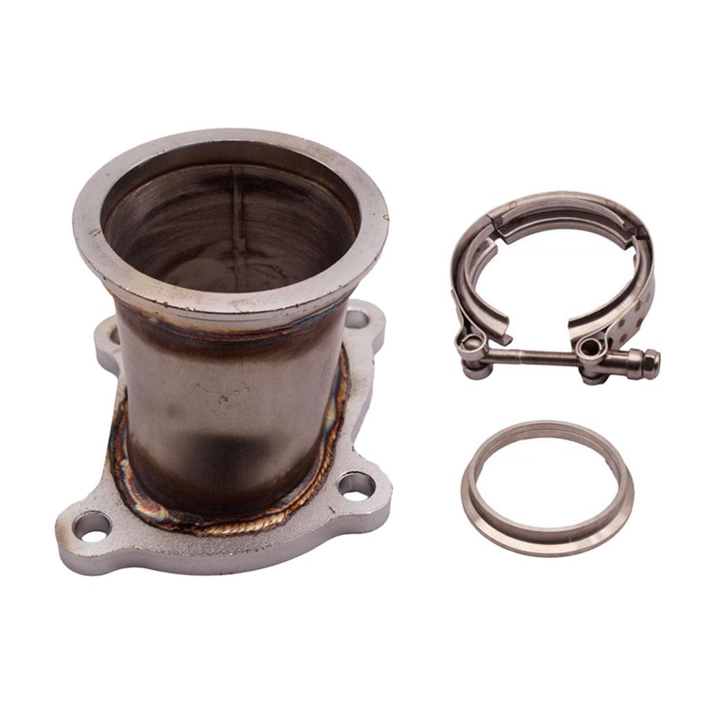 CT26 Downpipe Turbocharger Flange stainlesssteel 2.5"Outlet V-Band forToyota