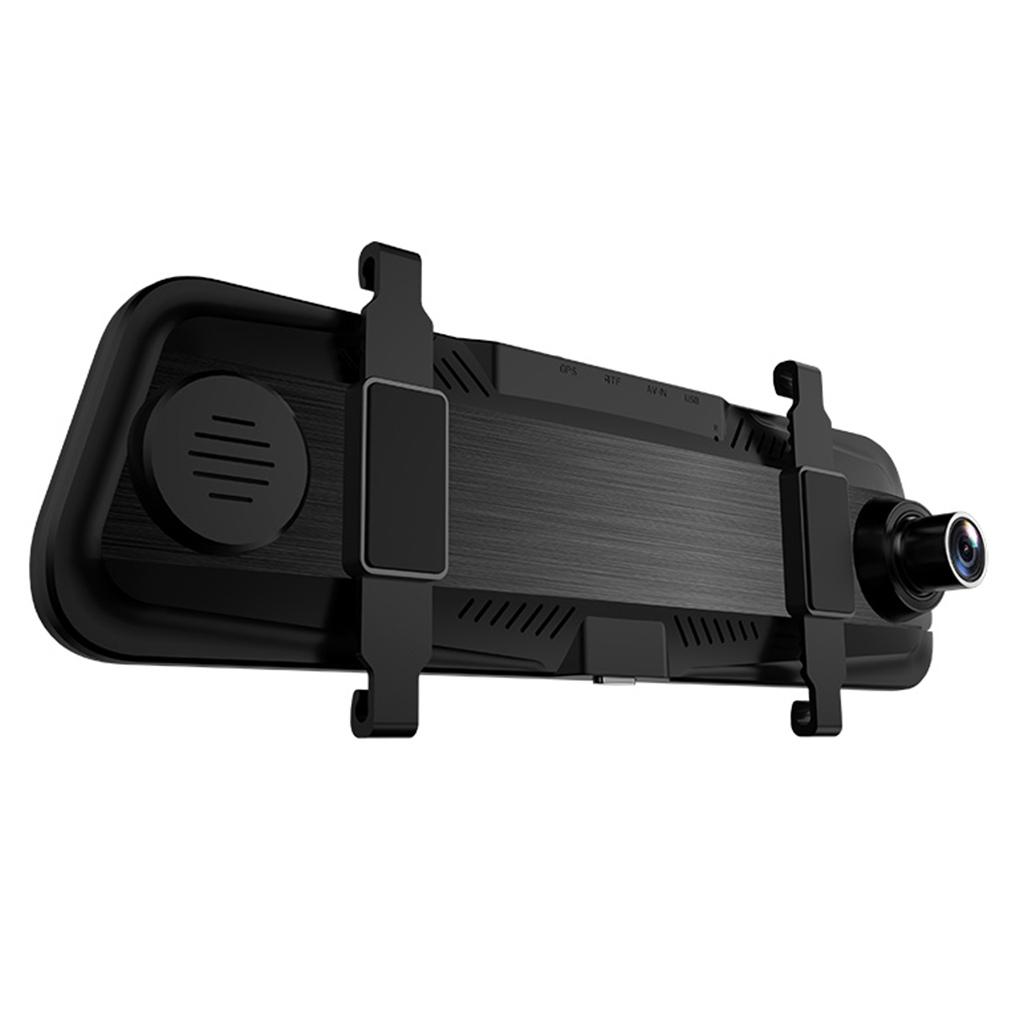 New HS880B HD 10 inch Full Screen Driving Recorder Cycle Video DVR 32G Black