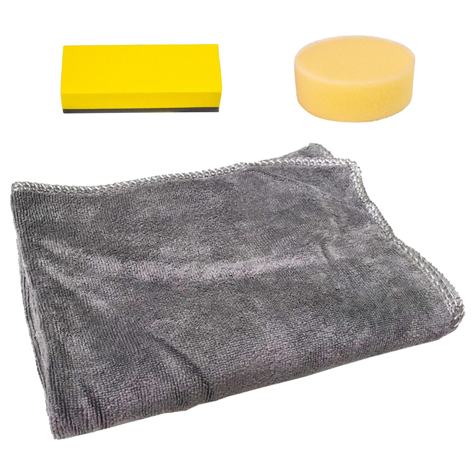 3xSoft Car Cleaning Wash Sponge Vehicles Polish Wax Foam Pad Tool Rectangle