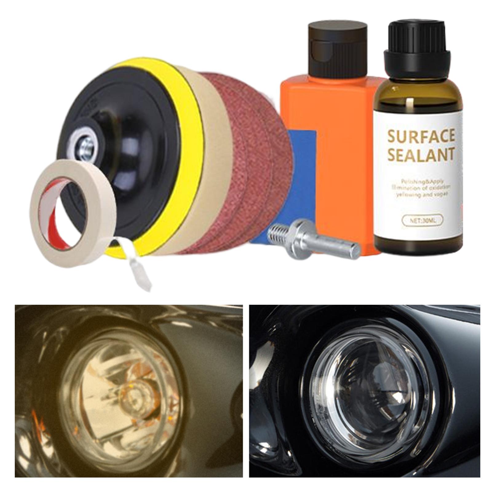 Car Headlight Lens Restoration Repair Kit for Lampshade Scratches
