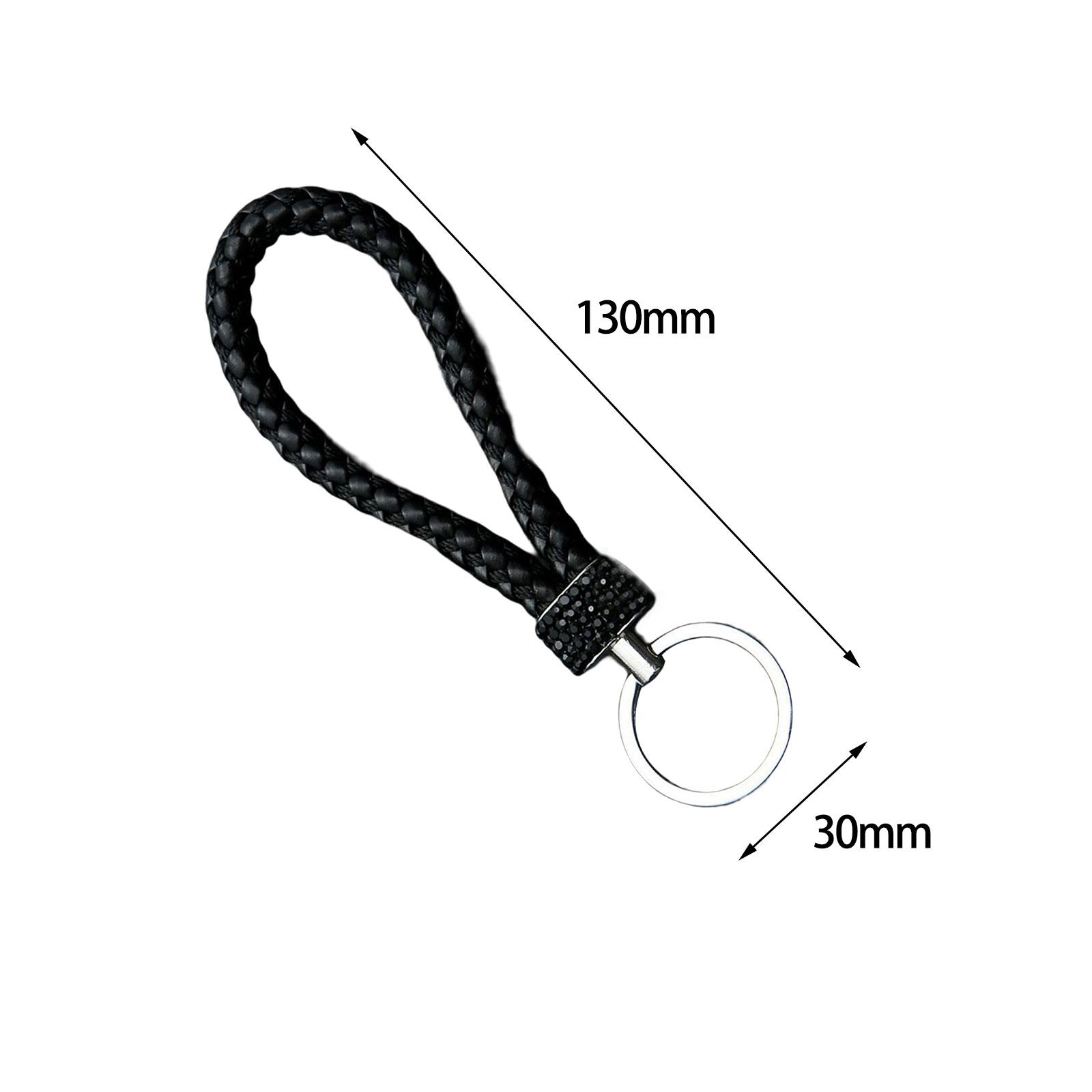 2xAutomotive Universal Car Keychain with Sparkly Rhinestone Convenient Sturdy Style E